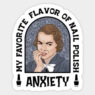 Anxiety Nail Polish Sticker
